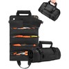 FIREDOG Tool Roll,Rolling Tool Bag with 2 Detachable Pouches, Heavy