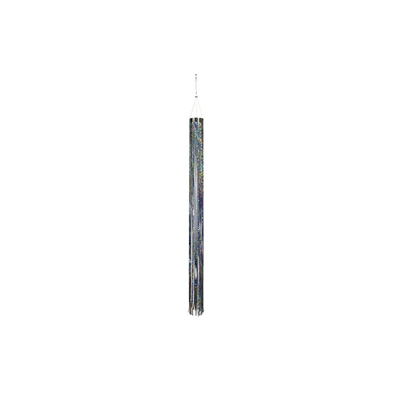 In the Breeze 9052 Silver Holographic Mylar Windsock