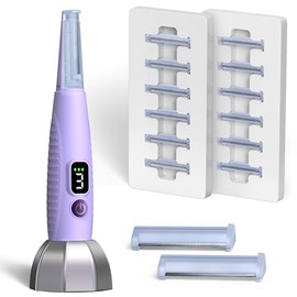 Sonic Dermaplane Razor for Women Face, Smooth Exfoliation & Peach Fuzz Facial Hair Removal, Edge Technology with LED Light, 3 Speeds Rechargeable Derm