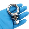 SZJIUZYD 4Set 3/8"x1" Eye Bolt with Nuts, Stainless Steel Shoulder