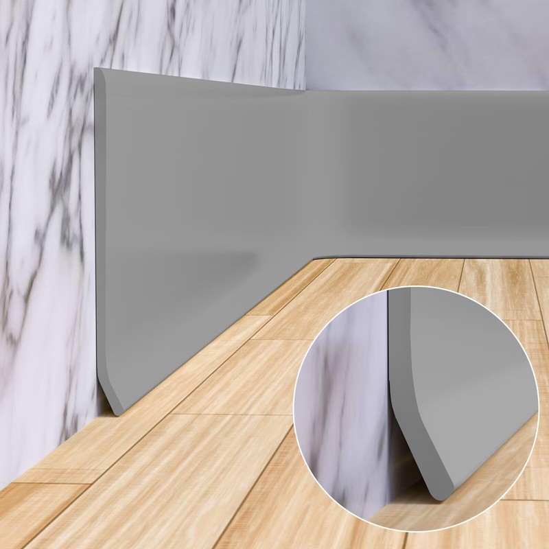 Duzzy Flexible Baseboard Molding Trim, 4 Inch(W) x 40 Feet(L)