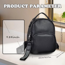 WisePoint Womens Backpacks, PU Leather Small Backpack for Women, Stylish Womens Backpack Handbag Small Backpack Purse (beige)