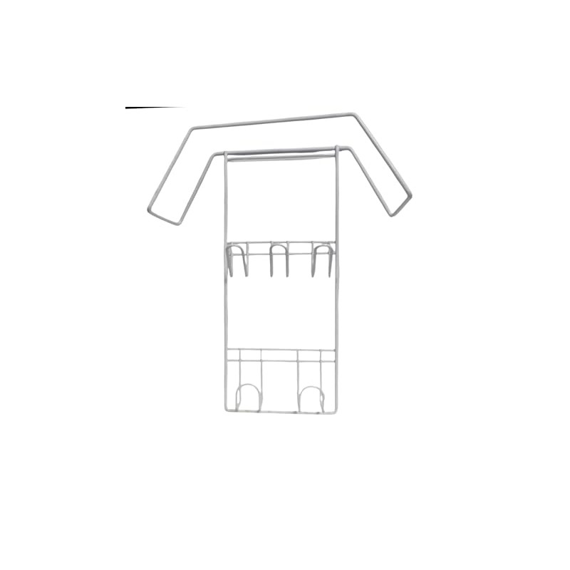 Central Vacuum Cleaner White Wire Hose and Tool Caddy