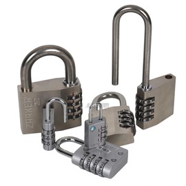 Zacro Combination Lock XD35 / 3-Digit Dual Security Pin, Zinc/Chrome Coated, for Keys, Lockers, Drawers Key 3ea