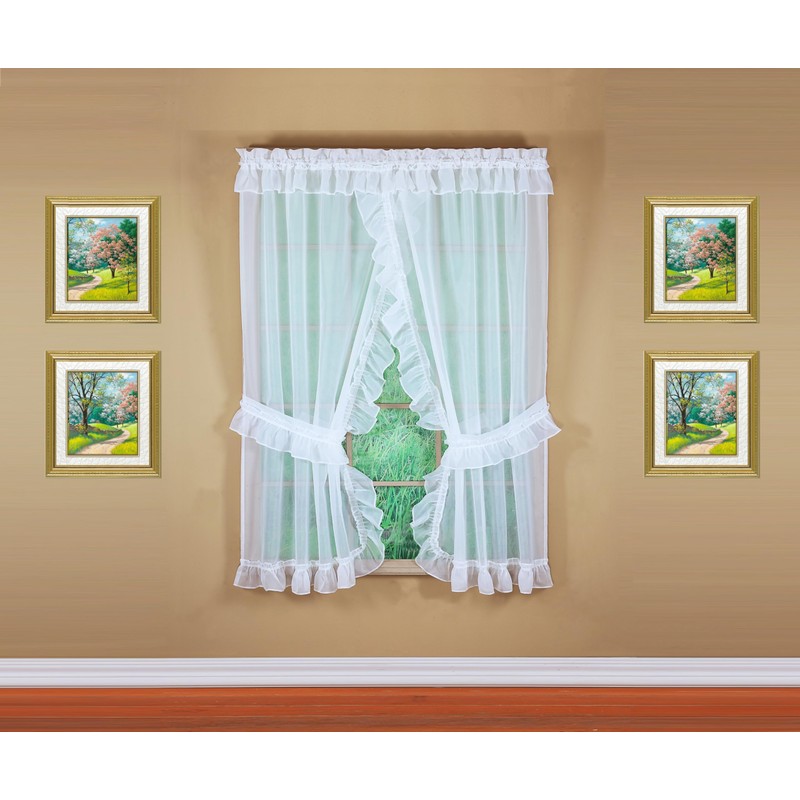 Today's Curtain, Emelia Priscilla Sheer Pair 60" W x 63"