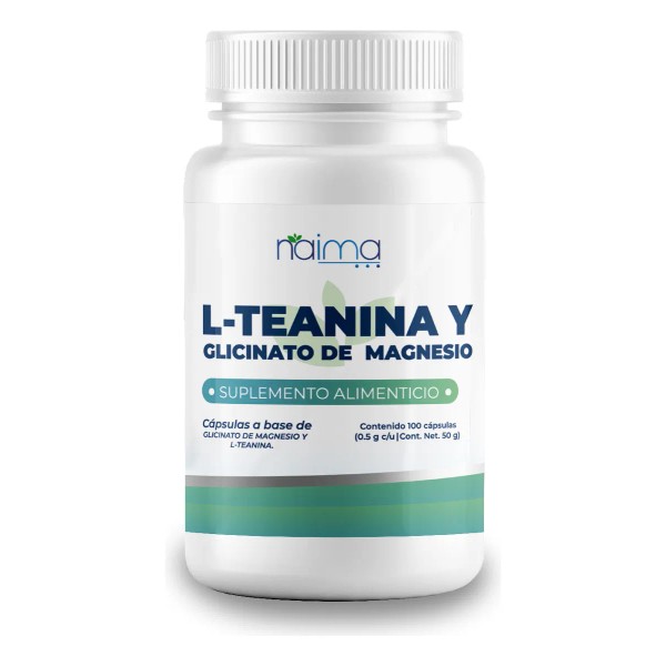 L- Teanina Y Glicinato De Magnesio 500 Mg - 100
