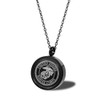 Stainless Steel Black Marine Corps Cremation Jewelry Memorial Keepsake Ashes