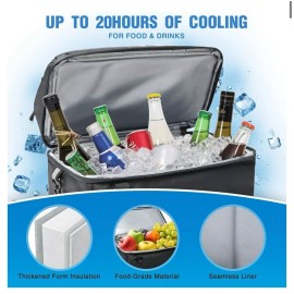 MoonLence Cooler BackPack, 32 Cans Capacity, Insulated Leak Proof Camping BP-New