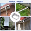 MECCANIXITY 2pcs Rain Gutter Downspout Drop Outlet 3x4 Inch Gutter