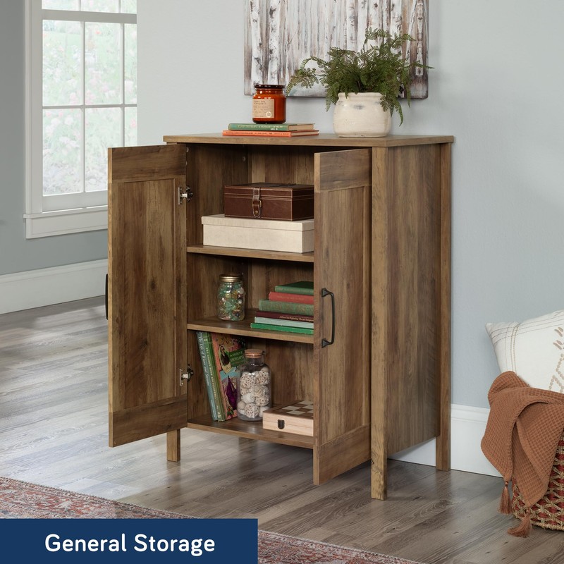 Sauder Miscellaneous Storage Cabinet, Rural Pine Finish