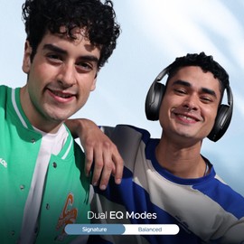 boAt Rockerz 551ANC Bluetooth Hybrid Active Noise Cancellation Over Ear Headphones with Up to 100H Playtime, ASAP Charge, Ambient Sound Mode &Dual EQ Modes, Enx Technology(Stellar Black)