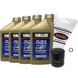Yamaha 2000-2005 Genuine Yamaha YZF-R1 Full Synthetic 10w40 Oil Change Kit