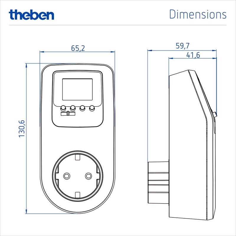 Theben 0200130 Eltimo 020 top3 Digital Socket Switch with Weekly