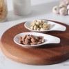 ONTUBE Ceramic Spoon Rests for Buffet Set of 4, Porcelain