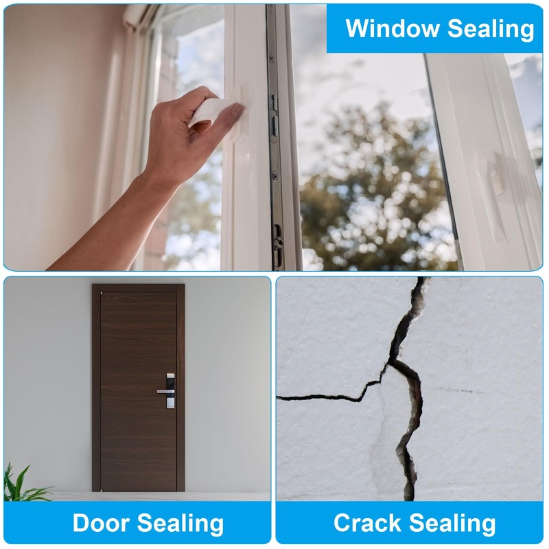 PATIKIL 15/64 Zoll x 65,6 Fuß Backer Rod, Schaumstoff-Seil-Dichtungsmasse für