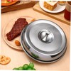 WOONEKY 2Pcs Stainless Steel Food Covers for Steak Oilproof Dish