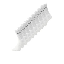 JACK & JONES Men's Tennis Socks, White/Pack:9XWhite