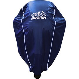 Nuzari Premium Motorcycle Cover - Waterproof, Universal Fit - Large (Harley Davidson, Kawasaki, Suzuki) - Navy