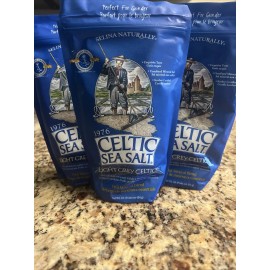 Selina (3 PACK x 1LB) CELTIC SEA SALT LIGHT GREY COARSE HAND HARVESTED PERFECT MINERAL