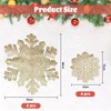 Kleemeiero Set of 6 Place Mats and 6 Coasters, Snowflakes,