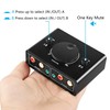 CERRXIANR Bi-Directional 2-Way 3.5mm RCA Stereo Audio Switcher, 2 Input