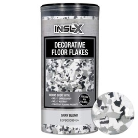 INSL-X PRODUCTS EGF900099-EA Combo Decorative Floor Flakes, 12 oz, Gray