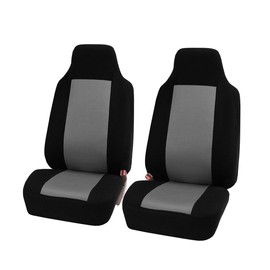 BESULEN Car Front Seat Covers, 2 Pack Automotive Seat Cushion Protectors Covers, Non-Slip Vehicle Cushion Seat Cover Set, Car Interior Accessories Compatible with SUV, Sedan, MPV (Gray)