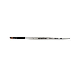 Daler-Rowney Graduate Multi-Technique Brush, Synthetic Hair, Short Handle, Filbert, 6