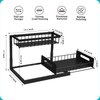 REALINN Under Sink Organizer, Pull Out Cabinet Organizer Slide Out