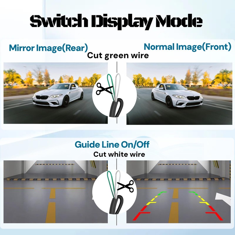 Epronic X1 Backup Camera for Car, IP69 Waterproof Rear View