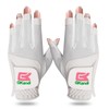 Golf Gloves for Women Both Hands Natural Lambskin and Microfiber