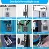 KENRONE Keyless Portable USB Charging Fingerprint Lock,Smart Padlock Quick Unlock
