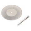 10PCS Thin Diamond Cutting Disc with Rod Round Grinding Sanding