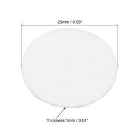 PATIKIL 25mm/0.98" Foam Lid Liner, 150 Pack PS Foam Resistant Tamper Pressure Sensitive Seal for Bottle Cap Liners Seals