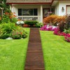 Spurgehom Wooden Garden Pathway 8FT Straight Outdoor Walkway Roll Out