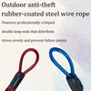 Runseaway 2Pcs 6.56FT 2.5mm Braided Steel Security Cable Lock, Heavy
