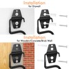 LIGHT DUST Broom Holder Wall Mount - 12 Pack S
