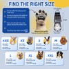 GYURO 4-Sided Anti Slip Dog Socks Paws Stop Licking with