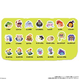 Bandai Acrylic Splatoon 3 Character Magnets, Box of 14