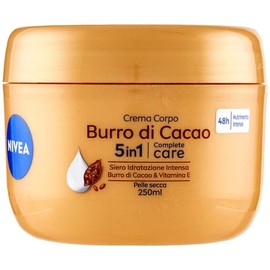 NIVEA Body Cream Cocoa Butter 250 ml, Moisturising Cream 48 Hours, Moisturising Cream for Dry Skin Enriched with Intensely Moisturising Serum, Cocoa Butter & Vitamin E
