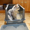 LIHONG Stainless Steel Litter Box with Lid, XL Metal Cat