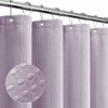 Gibelle Extra Long Shower Curtain 72 x 84, Tall Waffle