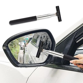 Middrivr Car Side Mirror Squeegee, Retractable Telescopic Mirror Wiper, Anti-Fog & Water Cleaning Tool for Rainy & Foggy Weather, Vehicle Vinyl Wrap Window Tint Film Tool Kit