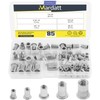 Mardatt 85Pcs SAE 304 Stainless Steel Rivet Nuts Rivnut Assortment