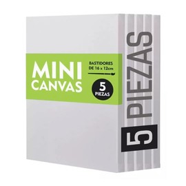 Genérico Mini Lienzos Bastidores Para Pintar - Minicanvas 5 Piezas