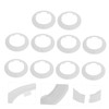 LIFKOME 10 Hole Decorative Covers Air Conditioner Vent Caps Louvre