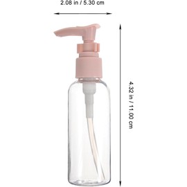 Kit de Botellas de Maquillaje Vacías de Viaje, Portátil y Rellenable, de Plástico, 11 Piezas para Rutina de Cuidado y Viaje