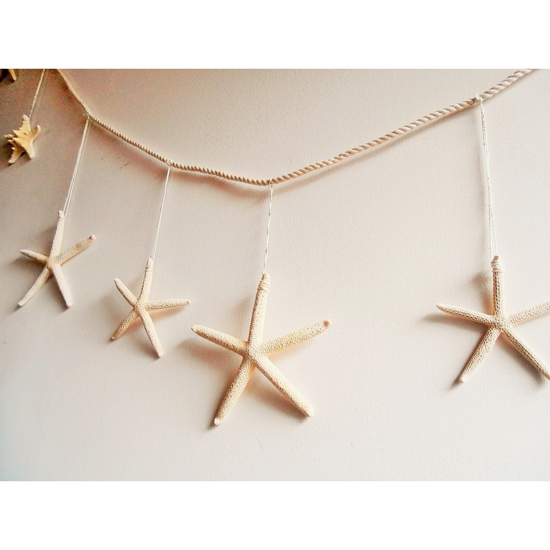 Hawaiian Decor Starfish 7P Ornament Starfish Garland Hawaiian Sundries Display