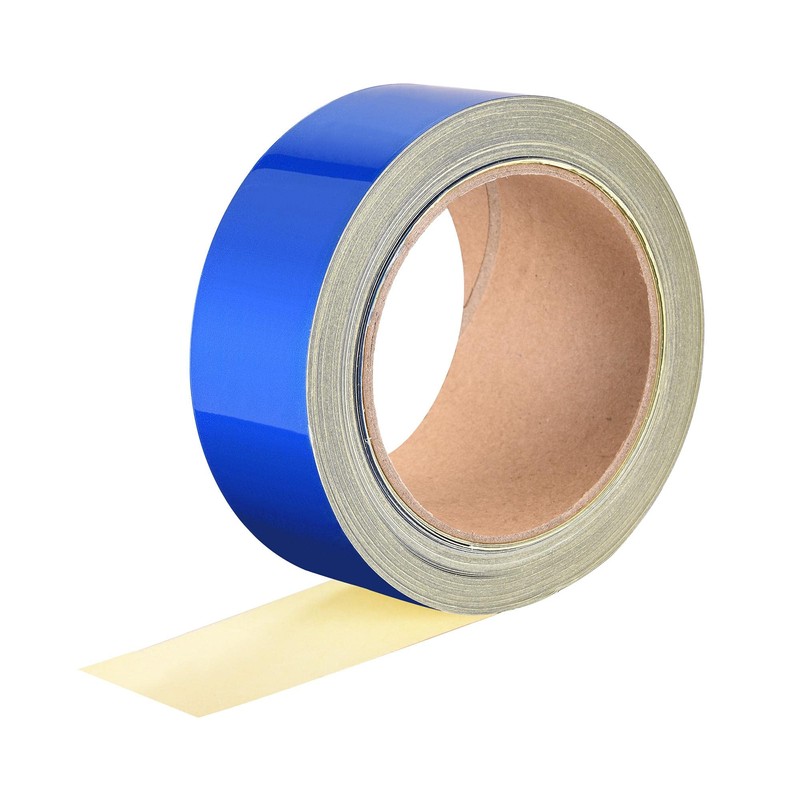 sourcing map Reflective Tape Blue, 50mm x 25m, Outdoor Waterproof