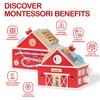 Monläurd® Wooden Farm Activity Center for Toddlers 1-3, 12-in-1 Montessori
